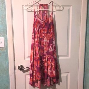 Free People pink breezy palm dress